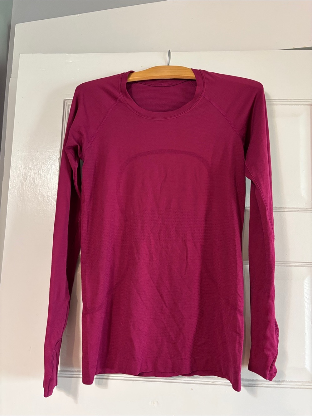 lululemon athletica Long Sleeve Crew Top - Deep Magenta